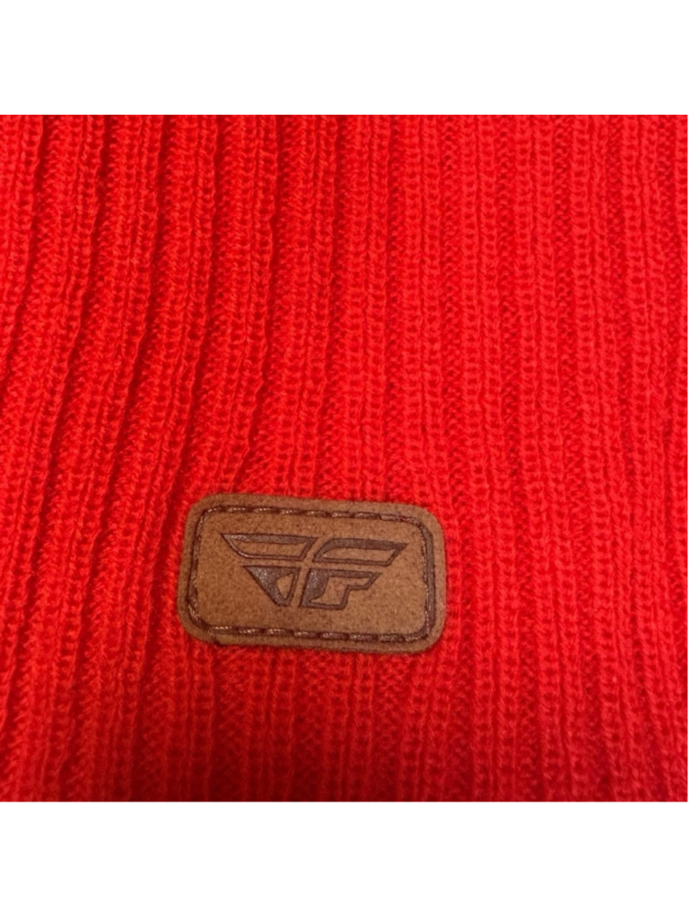 FLY Racing Slouch Ribbed Beanie One Size Red NWT - Picture 4 of 4